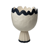 Rickrack Small Cachepot, Blue & White