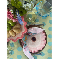 Rickrack Cake Plate, Pink & Red