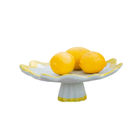 Rickrack Cake Plate, Jade & Yellow