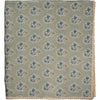 Sage Green/Blue Flower Tablecloth with Lace Edge