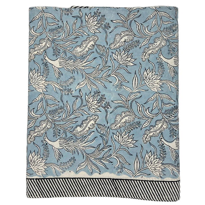 Cabana Tablecloth, Flowers and Feathers