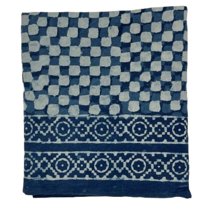 Cabana Tablecloth, Indigo Check