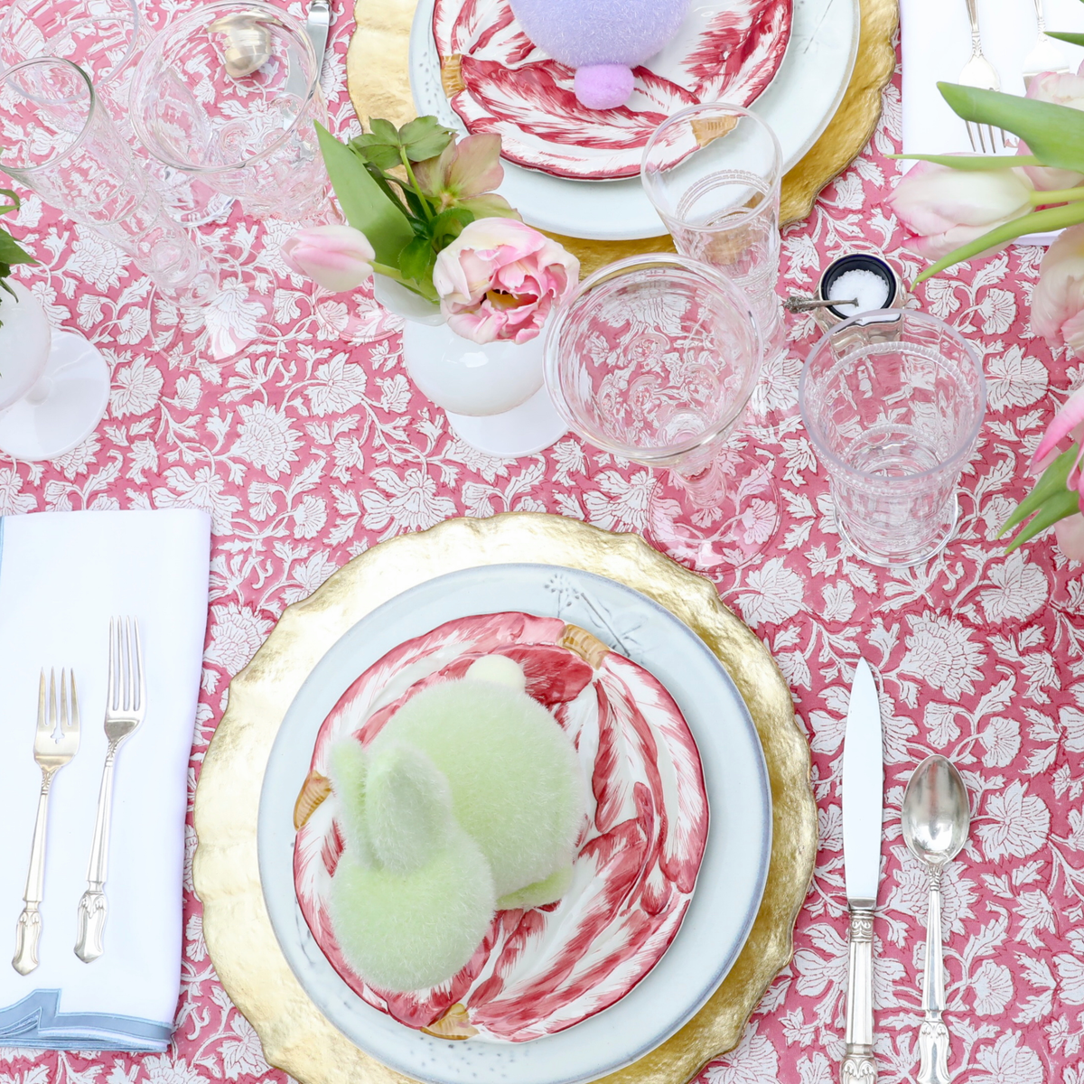 Cabana Tablecloth, Petals & Plums