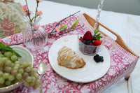 Gold Rim Dinner Plate with Crown, Set of 4