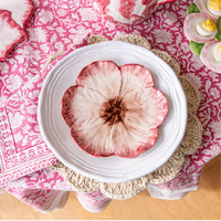 Cotswolds Jute Placemat, With Scalloped Ivory Edge, Set of 4