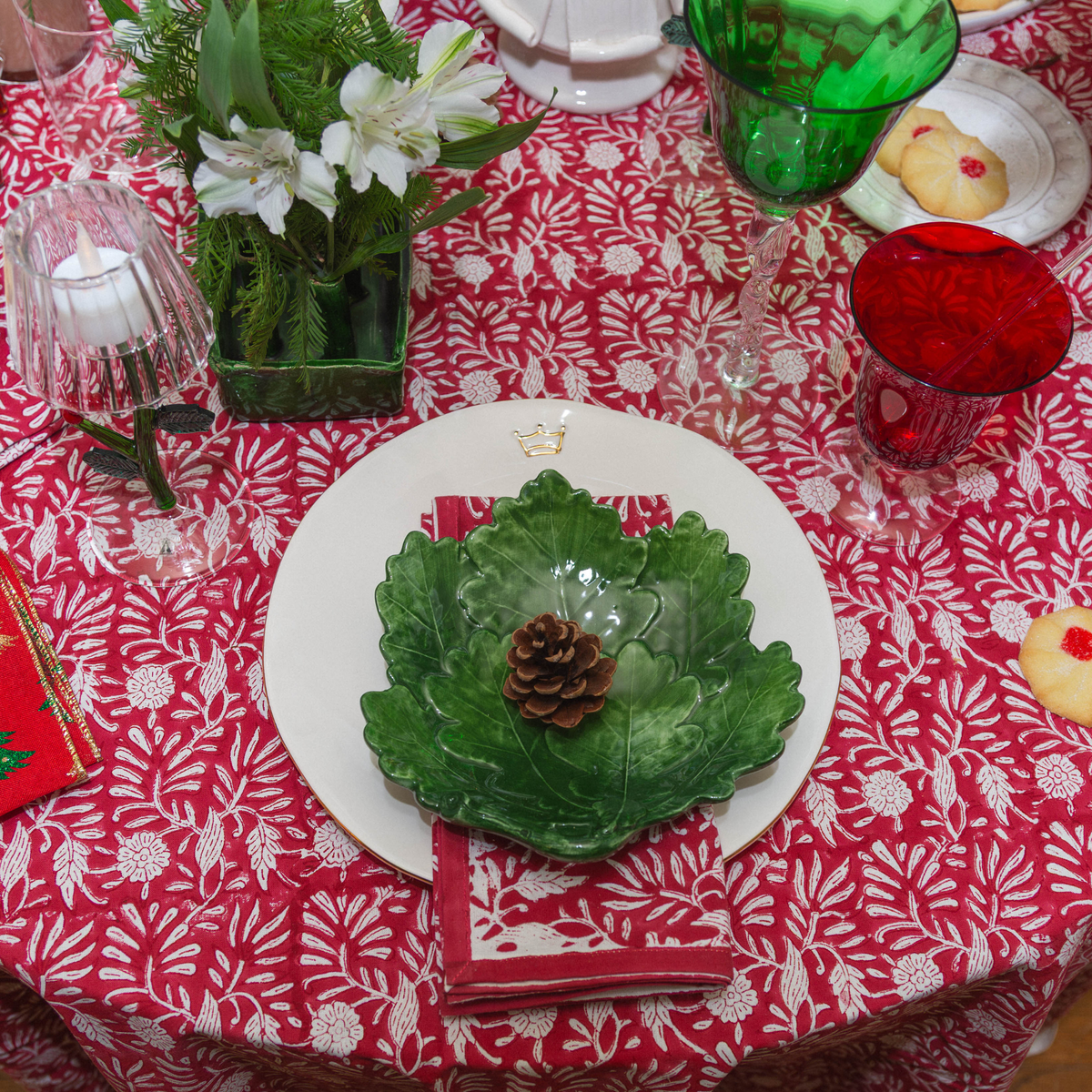Cabana Tablecloth, Red Sunset