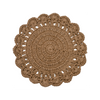 Cotswolds Jute Placemat, With Natural Scalloped Edge, Set of 4