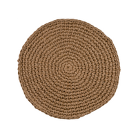 Cotswolds Jute Placemat, With Natural Round, Set of 4