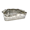Polished Nickel Embossed Tray, Small