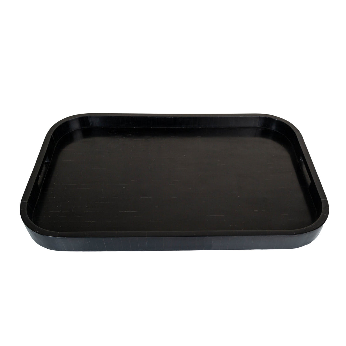 Bone Inlaid Tray, Large, Black