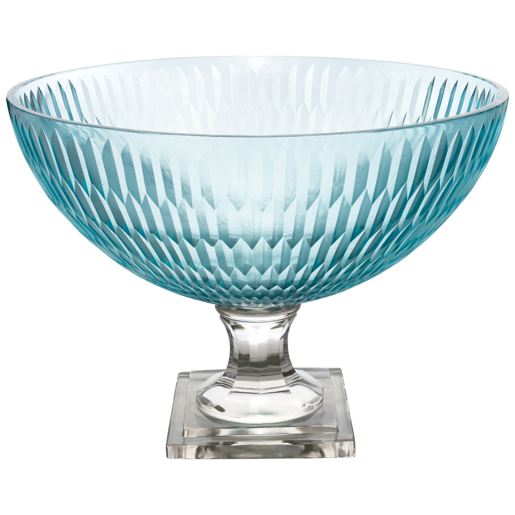 York Collection,  Footed Bowl, Pale Blue