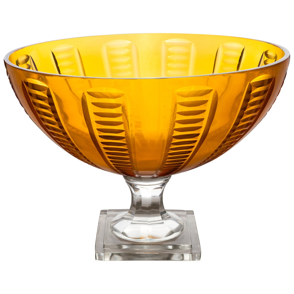 York Collection,  Footed Bowl, Amber