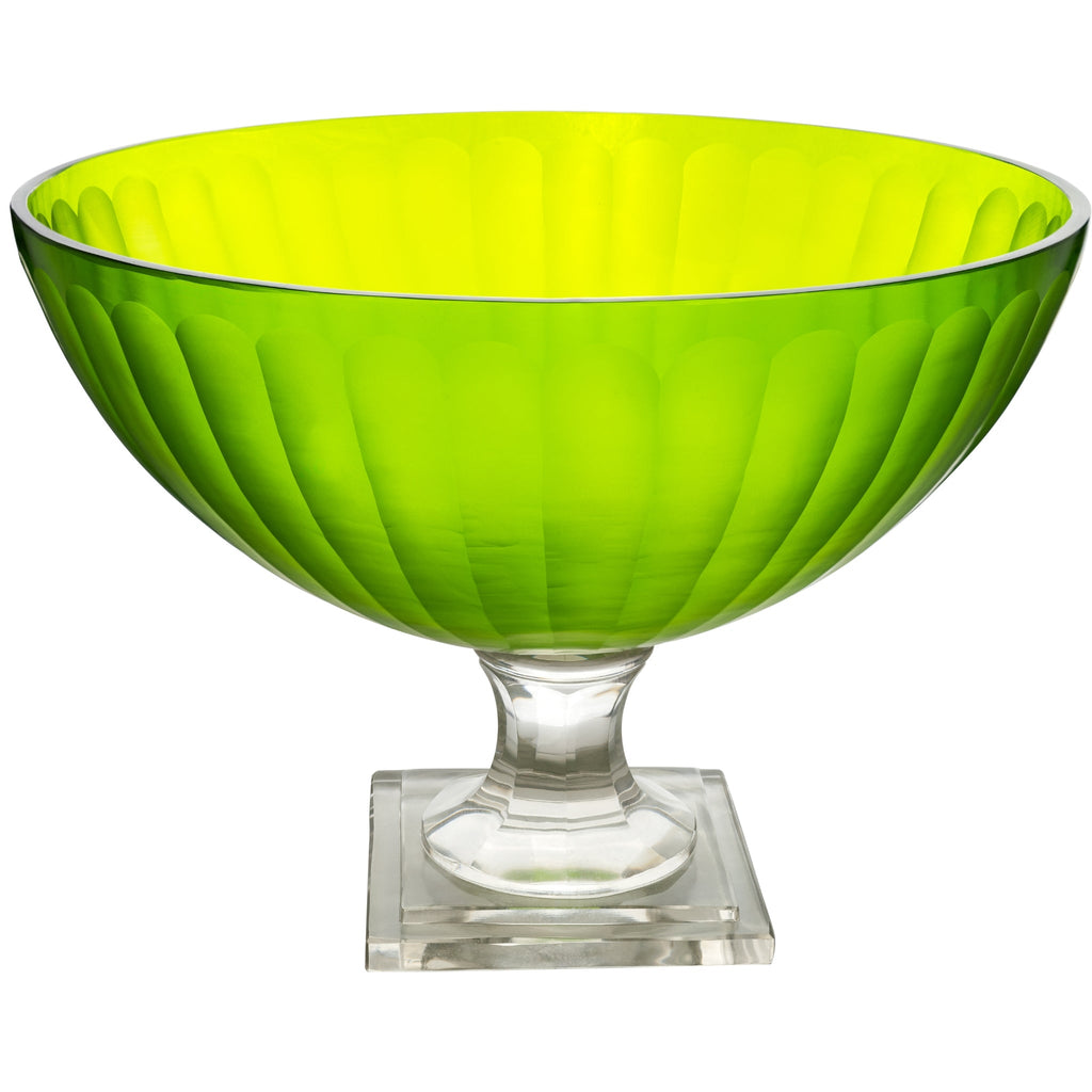 York Collection, Footed Bowl, Green
