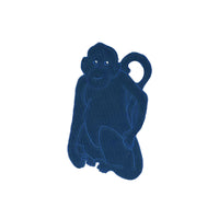 Monkey Cocktail Napkin, Navy