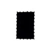 Cocktail Napkin, Black Pom-Pom, Set of 8