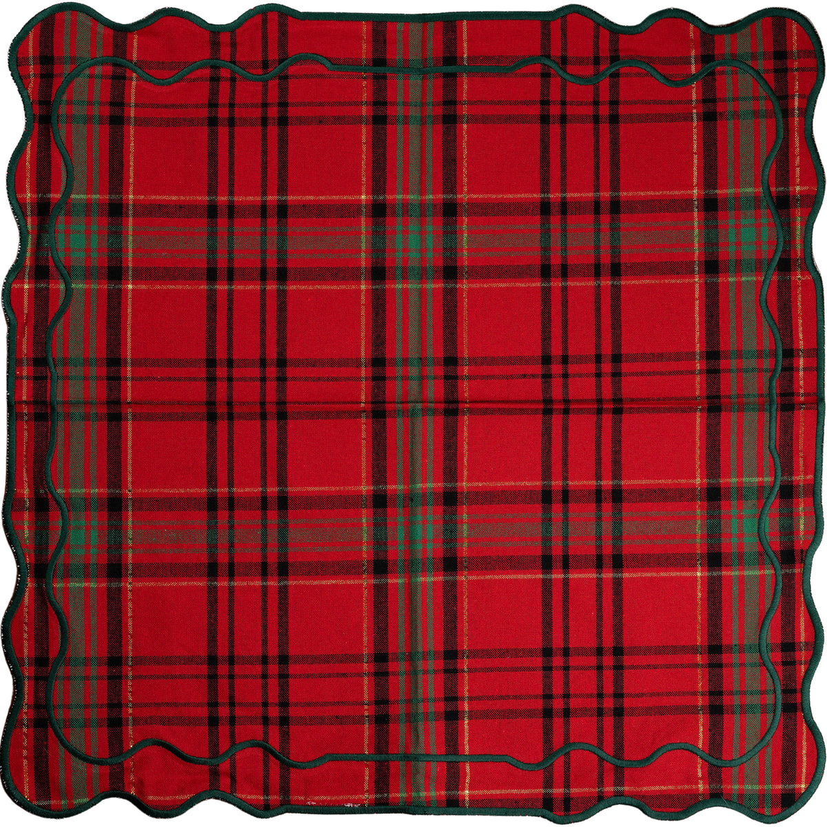 Red and Green Tartan Placemat,  Set of 8