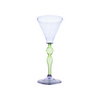 Palazzo Wine Glass, Lavender & Green, Set of 4