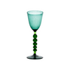 Palazzo Round Wine Glass, Turquoise & Green, Set of 4