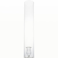 2 Piece Clear Candleholder w/ Clear Cylinder
