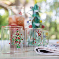 Christmas Tree Tumbler, Assorted Set of 4