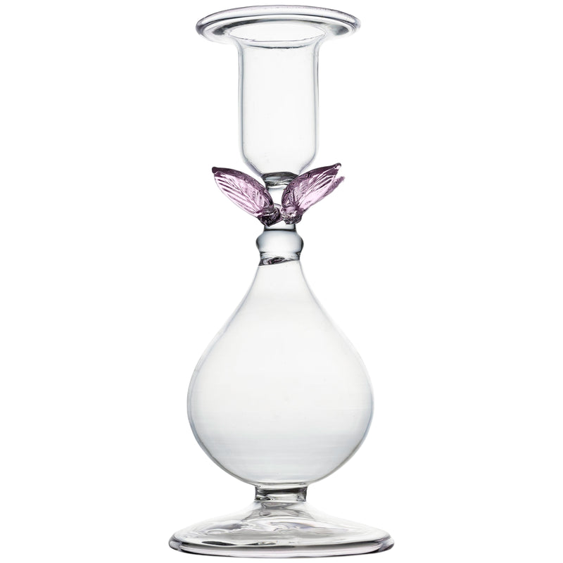 La Boheme, Candlestick, Large, Clear