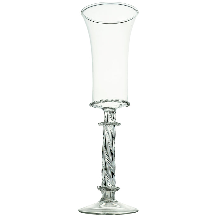 Ophelia Champagne Flute, Clear, Set of 4