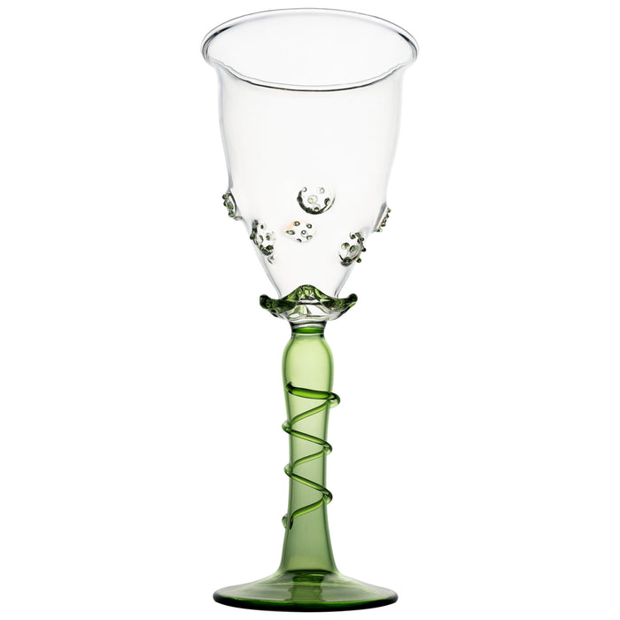 Ophelia Wine Glass, Green, Set of 4