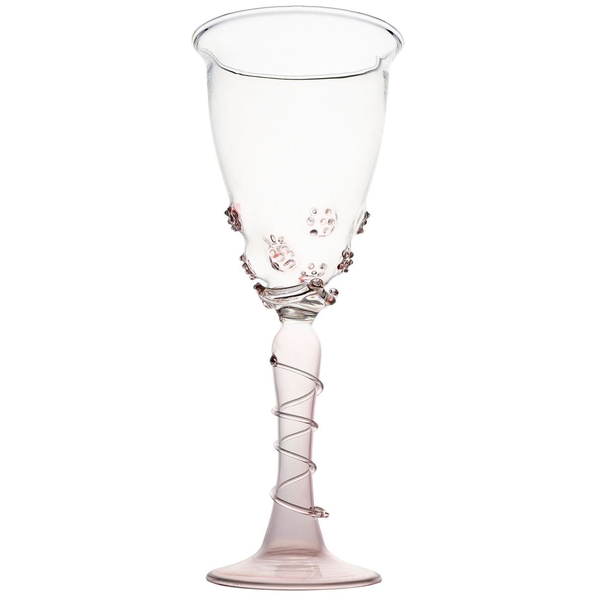 Ophelia Wine Glass, Pink, Set of 4