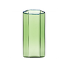 Hampton Hexagon Highball, Green with Blue Rim, Set of 4