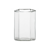Hampton Hexagon Tumbler, Clear with White Rim, Set of 4