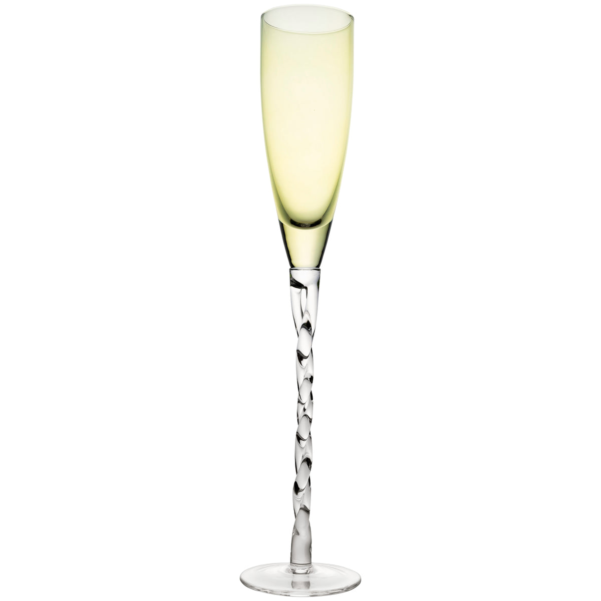 Adriana Champagne Glass, Green