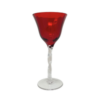 Adriana Wine Glass, Red, Set of 4