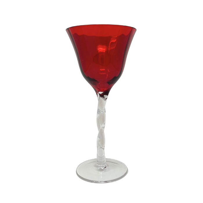 Adriana Wine Glass, Red, Set of 4