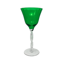 Adriana Wine Glass, Emerald Green