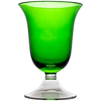 Adriana Water Glass, Emerald Green