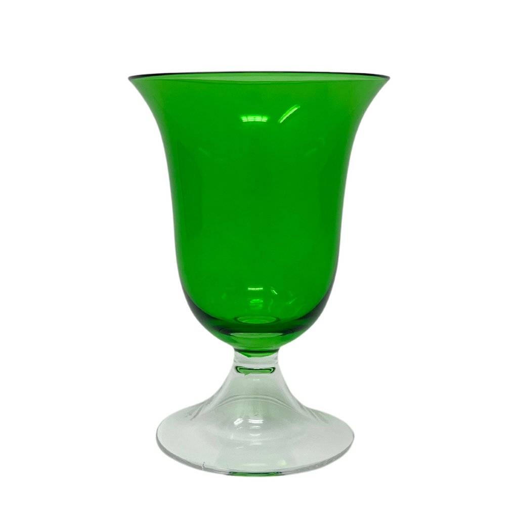 Adriana Water Glass, Emerald Green, Set of 4