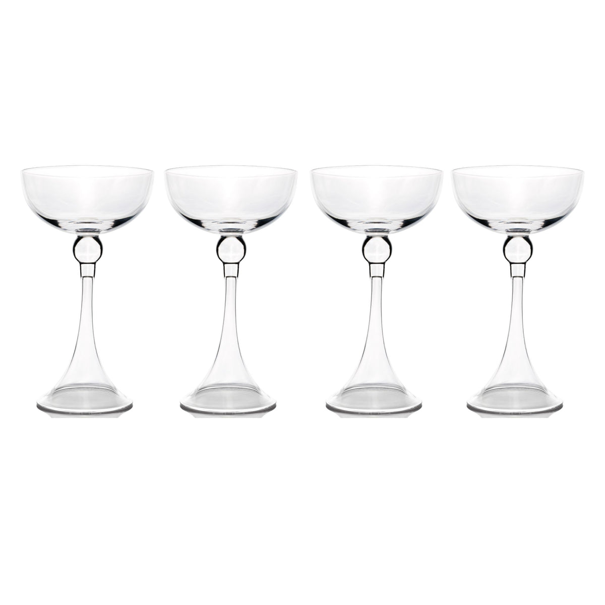 Royale Coupe, Clear, Set of 4