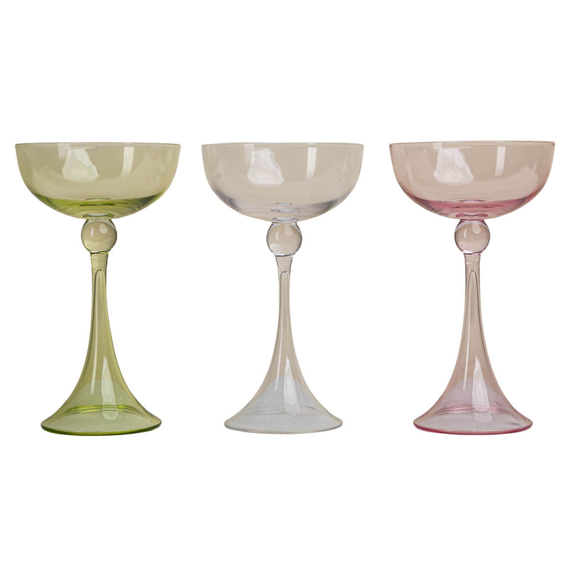 Royale Coupe, Green, Set of 4