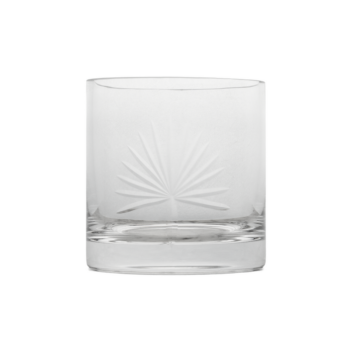 Palmetto Double Old-Fashioned Glass, Set of 4