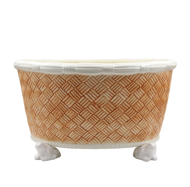 Basket Weave Centerpiece, Sepia