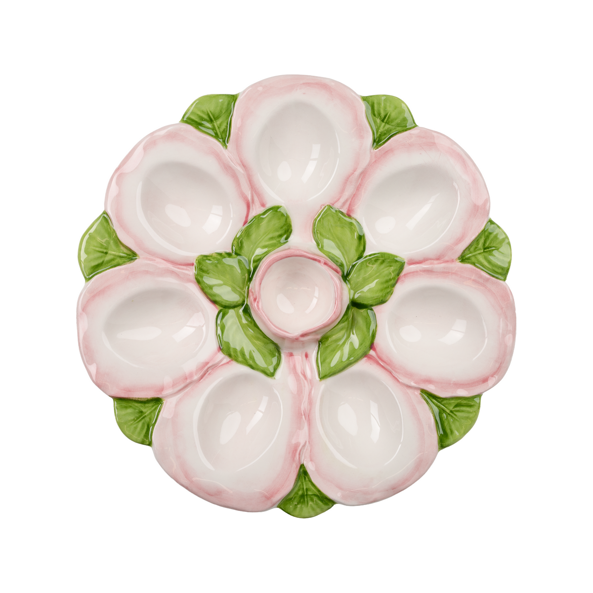 Egg Tray, Pink and White