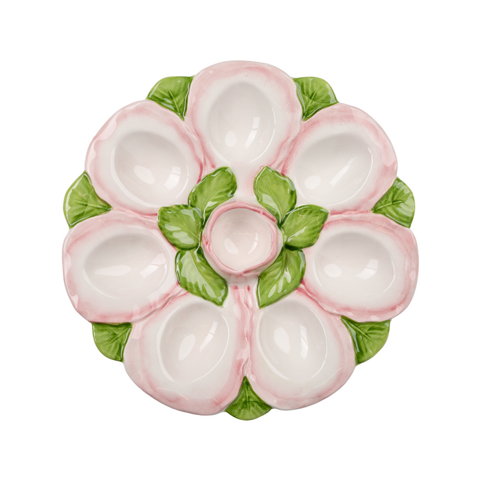Egg Tray, Pink and White