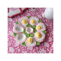 Egg Tray, Pink and White