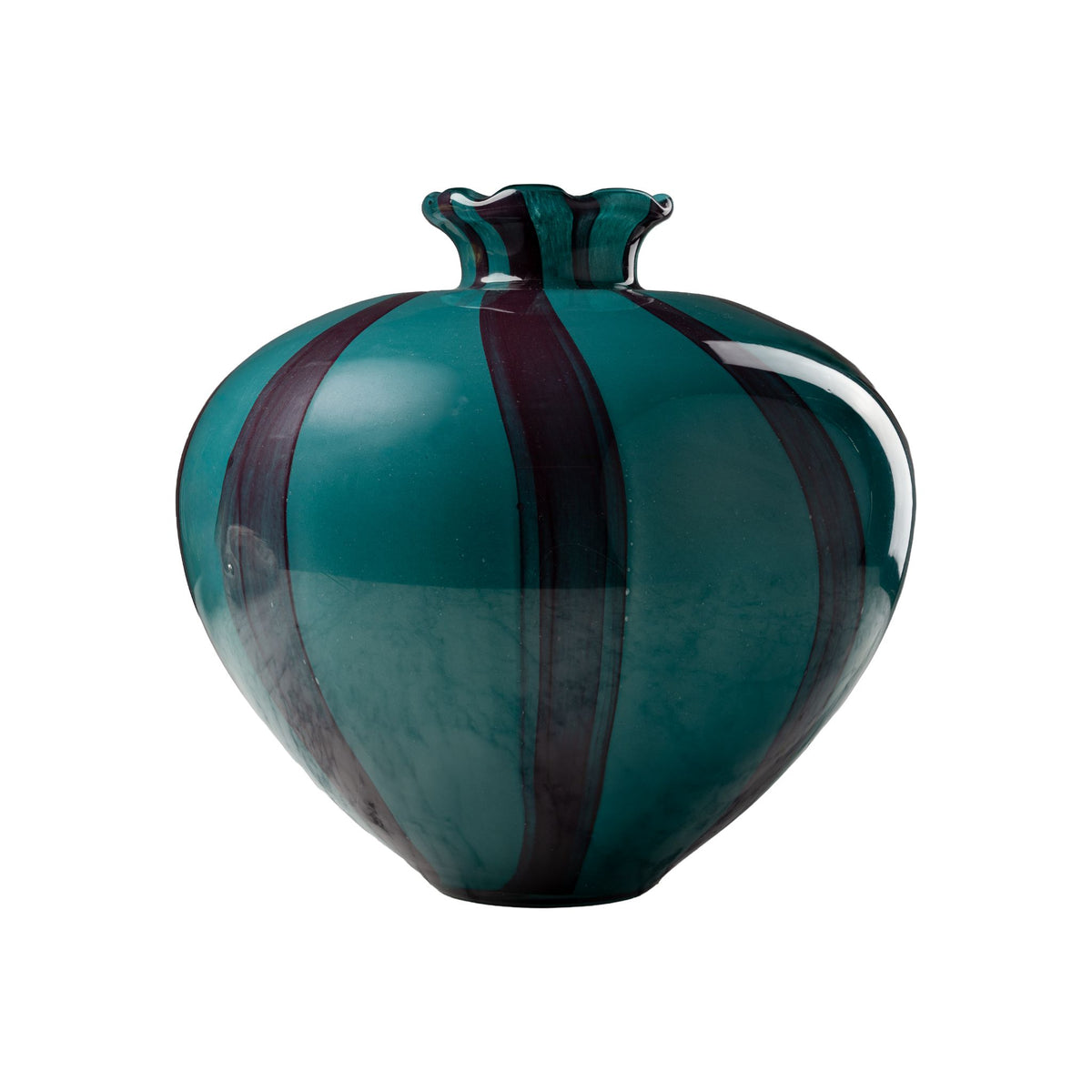 Turquoise and Black Vase