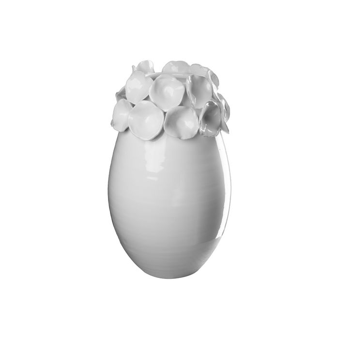 Vase with Petals, White
