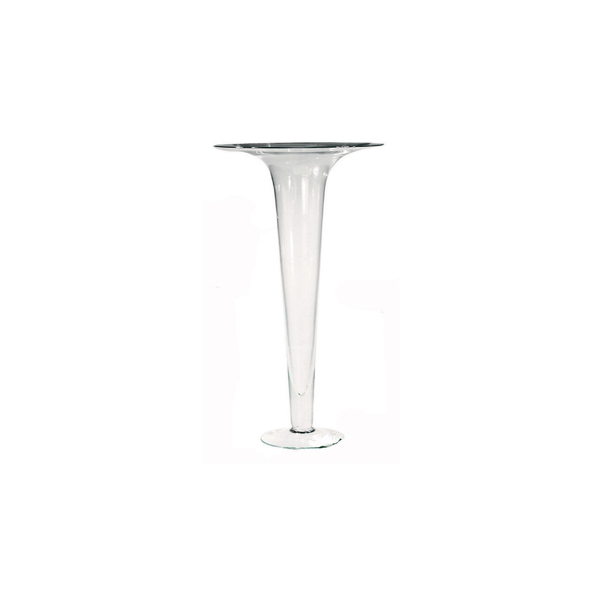 164011 Abigails Wholesale Home Décor Glassware Vases of Grand Scale Classic Glass Vase Small Trumpet Classic