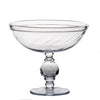 Footed Optic Compote, Clear