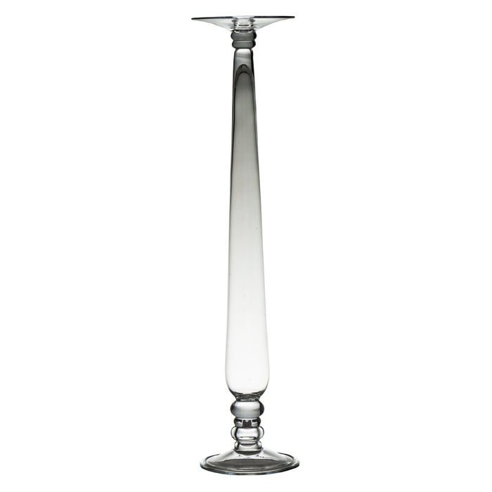 164172 Abigails Wholesale Home Décor Glassware Candlestick and Votives Bonaparte Candlestick Medium Bonaparte