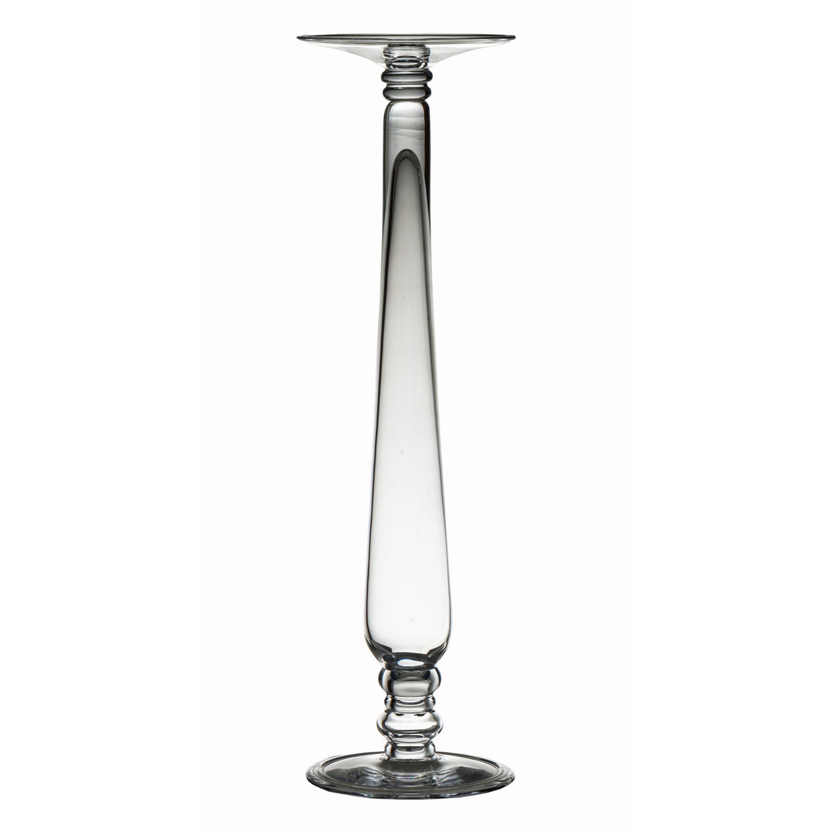 164173 Abigails Wholesale Home Décor Glassware Candlestick and Votives Bonaparte Candlestick Large Bonaparte