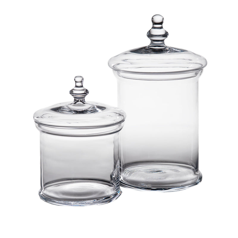164305 Abigails Wholesale Home Décor Glassware Decorative Accessories Classic Glass Apothecary Jar Medium